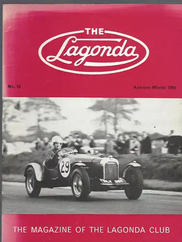 The Lagonda Magazine: No. 64 Autumn/Winter 1968. 