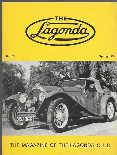 The Lagonda Magazine: No. 65 Spring 1969. 