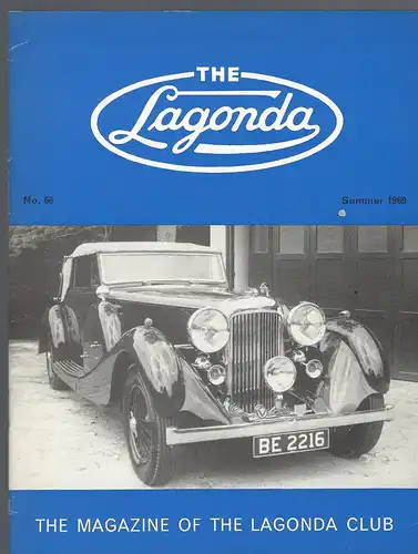 The Lagonda Magazine: No. 66 Summer 1969. 