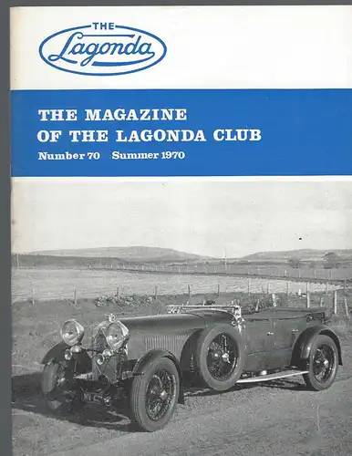 The Lagonda Magazine: No. 70 Summer 1970. 
