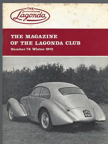 The Lagonda Magazine: No. 78 Winter 1972. 