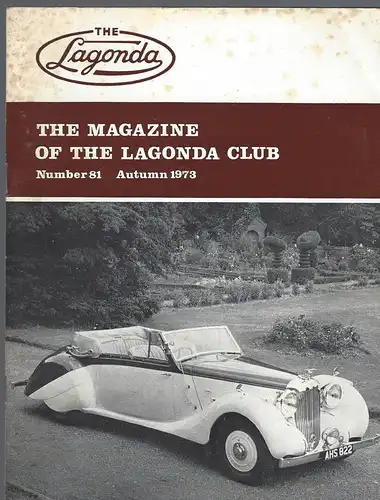 The Lagonda Magazine: No. 81 Autumn 1973. 