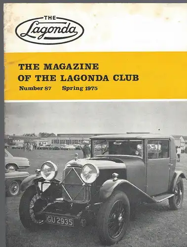 The Lagonda Magazine: No. 87 Spring 1975. 