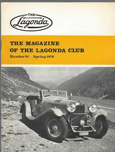 The Lagonda Magazine: No. 91 Spring 1976. 