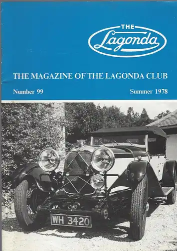 The Lagonda Magazine: No. 99 Summer 1978. 