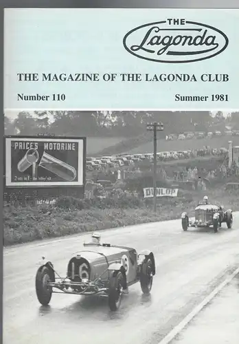 The Lagonda Magazine: No. 110 Summer 1981. 