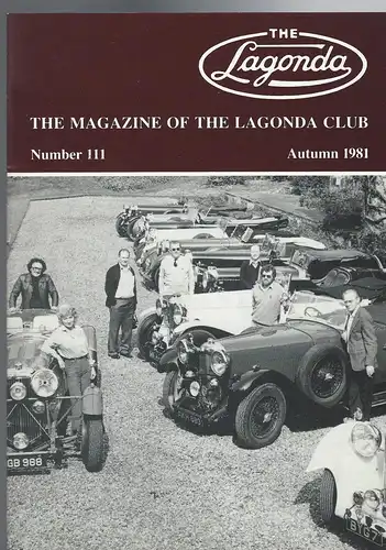 The Lagonda Magazine: No. 111 Autumn 1981. 