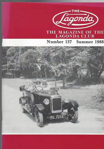The Lagonda Magazine: No. 137 Summer 1988. 
