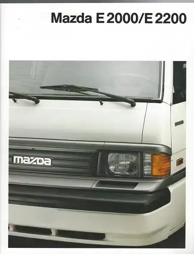 Der Mazda E2000/E2200 mit Beilage Technische Daten und Ausstattung: 1990. 