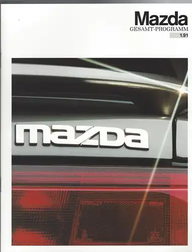 Mazda Gesamt-Programm: 1991. 