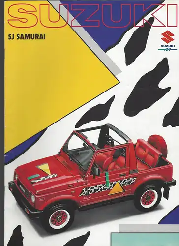 Suzuki SJ Samurai Prospekt März 1990. 