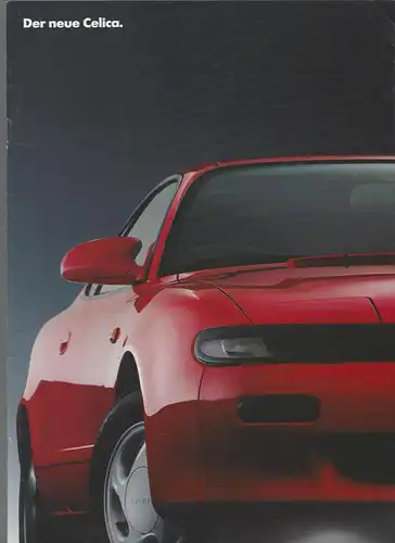 Toyota. Der Celica mit Beilage Technische Daten und Ausstattung. März 1990. Prospekt. 