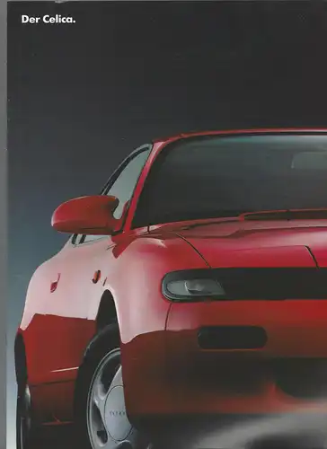 Toyota. Der Celica mit Beilage Technische Daten und Ausstattung. Januar 1991. Prospekt. 