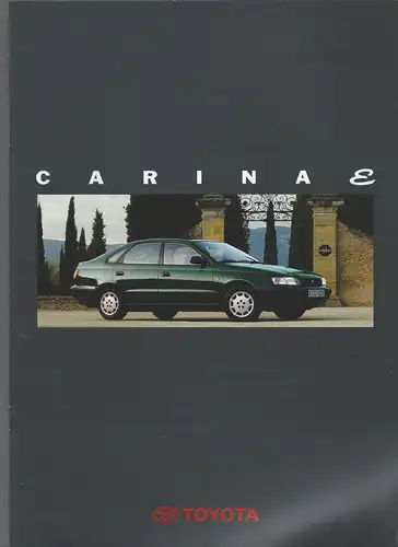 Toyota Carina E mit Beilage Technische Daten und Ausstattung. 2/1993. Prospekt. 