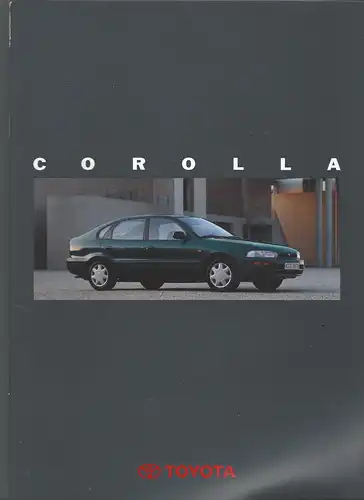 Toyota. Corolla mit Beilage Technische Daten und Ausstattung. September 2/1993. Prospekt. 