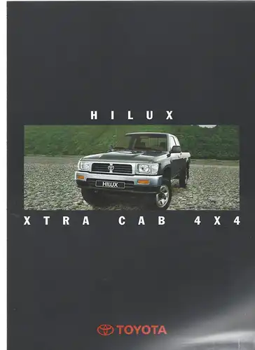 Toyota Hilux Xtra Cab 4x4. September 2/1995. Prospekt. 