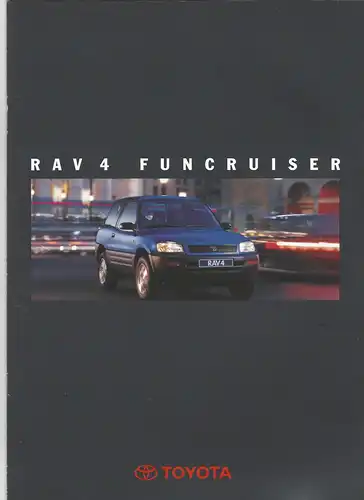 Toyota RAv4 Funcruser  mit Beilage Technische Daten und Ausstattung 8/1994. Prospekt. 