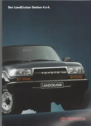 Toyota LandCruiser Station 4x4. 4/1991. Prospekt. 