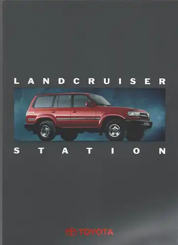 Toyota Landcruiser Station  mit Beilage Technische Daten und Ausstattung. 11/1992. Prospekt. 
