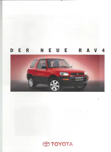 Der neue Toyota RAV4. 1/1994. Prospekt. 