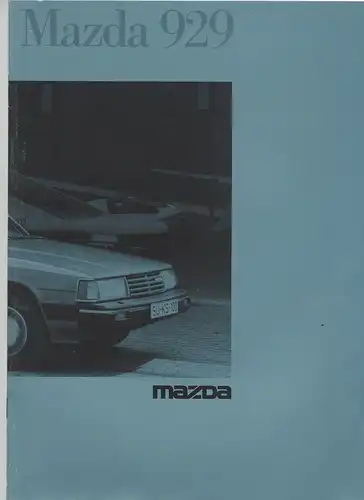 Mazda 929 mit Beilage Ausstattung, Technische Daten und Preise. 1/1985. Prospekt. 