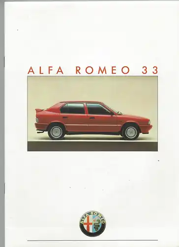 Alfa Romeo 33. 1987. Prospekt. 