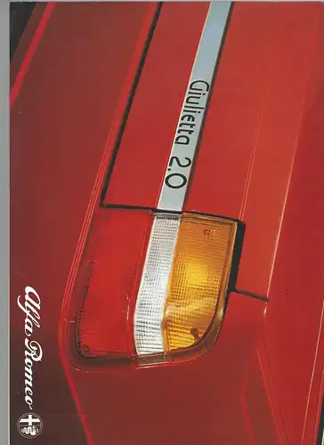 Alfa Romeo Giulietta 2.0. Prospekt. 