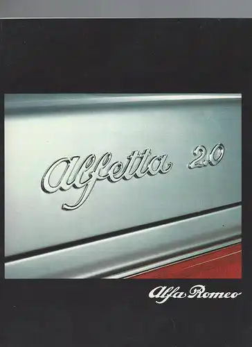 Alfa Romeo Alfetta 2000 L. 1980. Prospekt. 