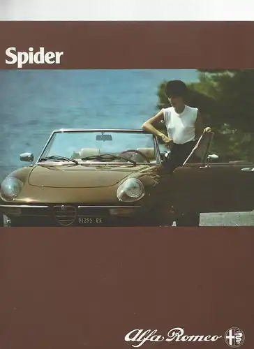 Alfa Romeo Spider 2000. 1980. Prospekt. 