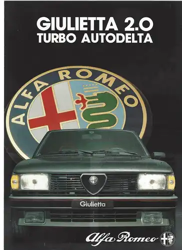 Alfa Romeo Giulietta 2.0 Turbo Autodelta. Prospekt. 