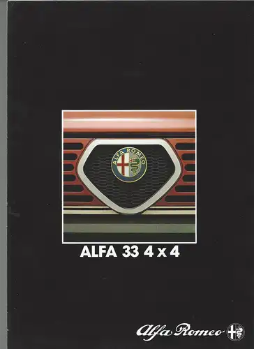 Alfa Romeo Alfa 33 4x4. 1984. Prospekt. 