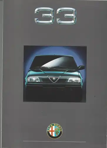 Alfa Romeo 33 1,7IE, Boxer 16V QV.  1990. Prospekt. 