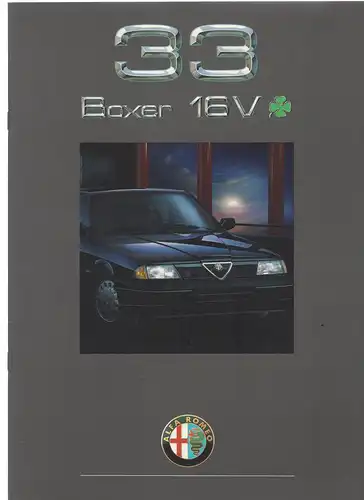 Alfa Romeo 33 oxer 16V.  1990. Prospekt. 