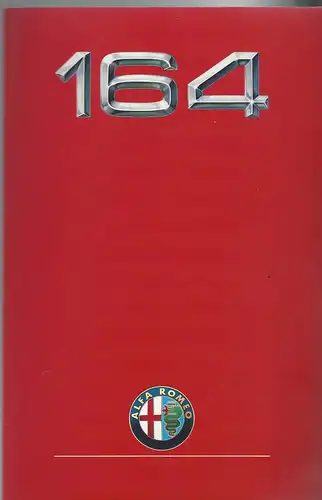 Alfa Romeo 164 Farbkarte. Lack und Bezüge.   5/1988. Prospekt. 