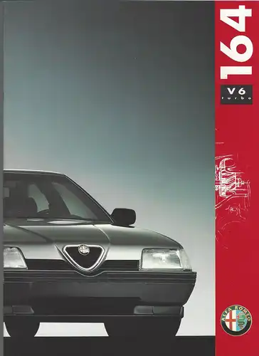 Alfa Romeo. Alfa 164 V6 Turbo. 7/1991. Prospekt. 