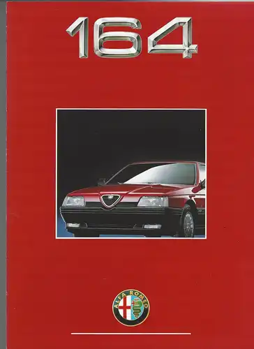 Alfa Romeo 164. 10/1990. Prospekt. 