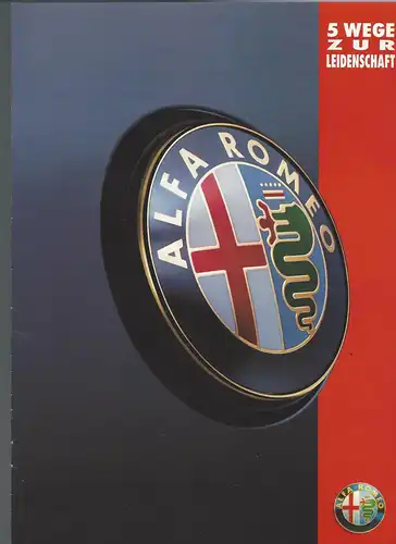 Alfa Romeo 164 Super . 5 Wege zur Leidenschaft. 1993. Prospekt. 