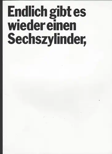 Alfa Romeo Alfa 6 2-5. Endlich gibt es wieder einen Sechszylinder, . Prospekt. 