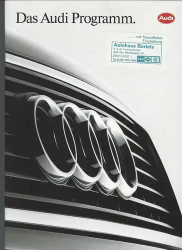 Audi Programm. 1/1991. Prospekt. 