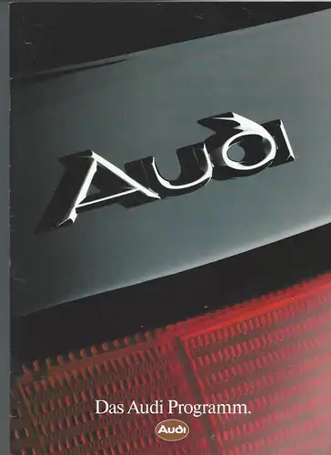 Audi Programm. 7/1989. Prospekt. 