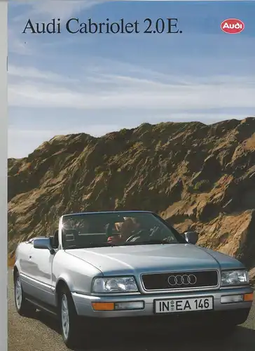 Das Audi Cabriolet 2.0 E. 3/1993. Prospekt. 