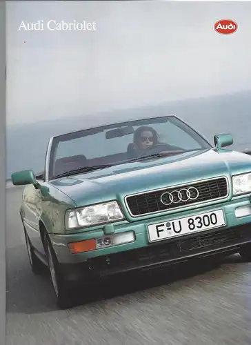 Das Audi Cabriolet mit Beilage Technik, Sitzbezüge und Farben. 7/1993. Prospekt. 