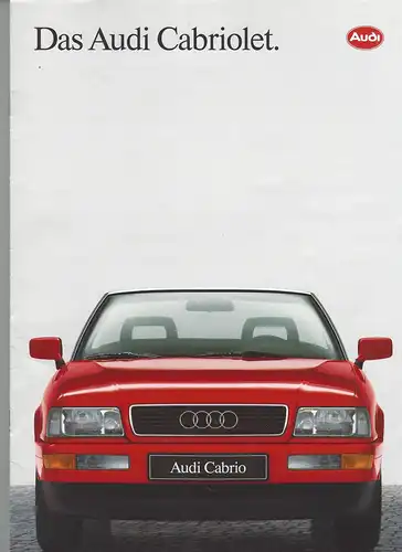 Das Audi Cabriolet. 1/1991. Prospekt. 