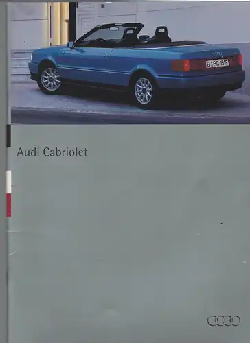 Das Audi Cabriolet. 1/1994. Prospekt. 
