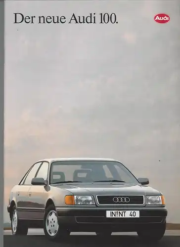 Der neue Audi 100. 7/1991. Prospekt. 