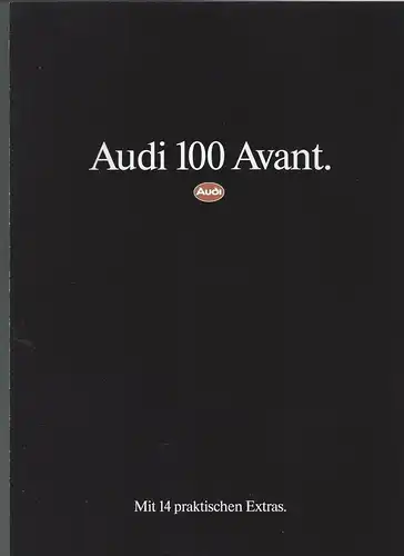 Der Audi 100 Avant 3/1989. Prospekt. 