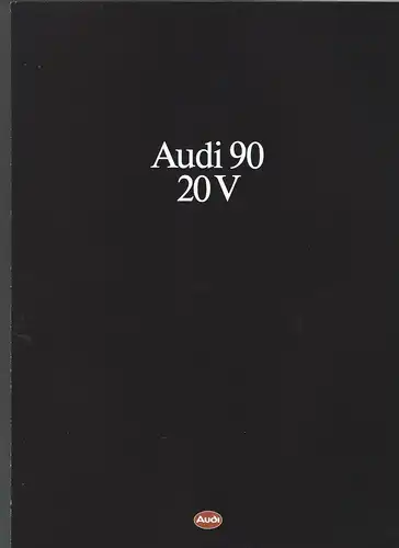 Audi 90 20V 6/1988. Prospekt. 