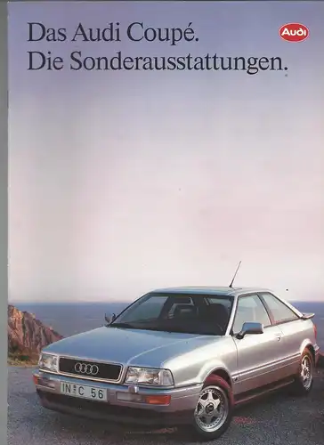 Das Audi Coupé. Die Sonderausstattung. 7/1991. Prospekt. 