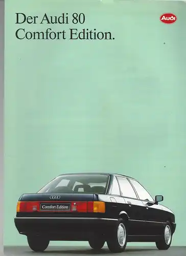 Der Audi 80 Comfort Edition. 1991. Prospekt. 