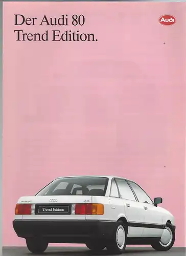 Der Audi 80 Trend Edition. 1991. Prospekt. 
